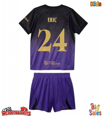 Barcelona Eric Garcia #24 Replica Away Stadium Kit for Kids 2026-27 Short Sleeve (+ pants)